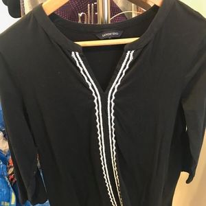 Lands End Black Tunic